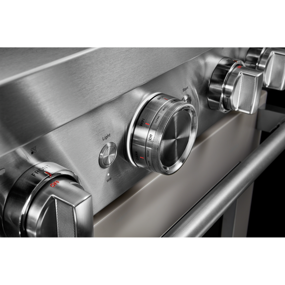 KitchenAid® 30'' Smart Commercial-Style Gas Range with 4 Burners KFGC500JMH