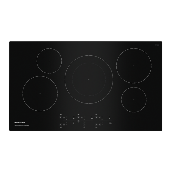 Kitchenaid® 36-Inch 5-Element Sensor Induction Cooktop KCIG556JBL