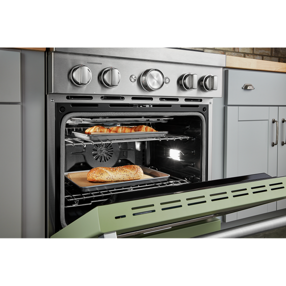 KitchenAid® 30'' Smart Commercial-Style Gas Range with 4 Burners KFGC500JAV