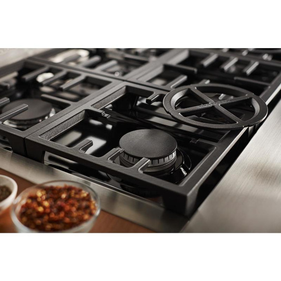 KitchenAid® 48'' Smart Commercial-Style Dual Fuel Range with Griddle KFDC558JYP