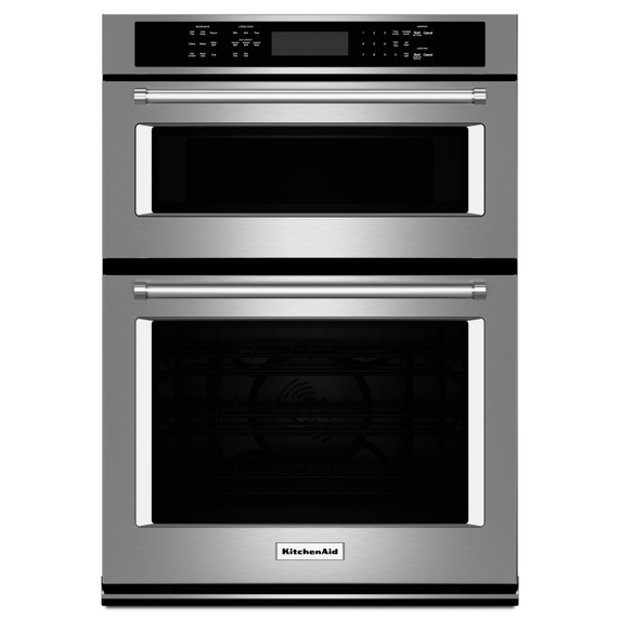 Kitchenaid® 27 Combination Wall Oven with Even-Heat™  True Convection (lower oven) KOCE507ESS