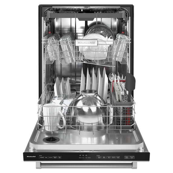 Kitchenaid® 39 dBA Dishwasher in PrintShield™ Finish with Third Level Utensil Rack KDTE204KPS