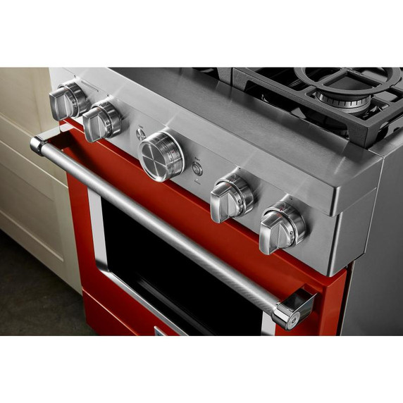 KitchenAid® 30'' Smart Commercial-Style Dual Fuel Range with 4 Burners KFDC500JSC