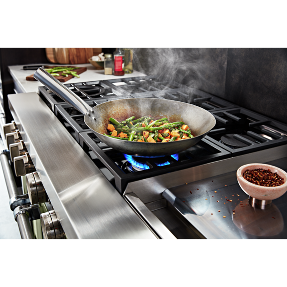 KitchenAid® 48'' Smart Commercial-Style Dual Fuel Range with Griddle KFDC558JAV