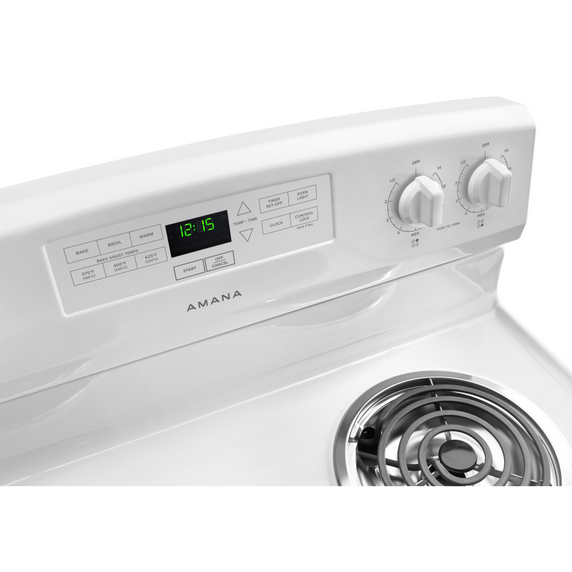 Amana® 30-inch Electric Range with Bake Assist Temps YACR4303MFW