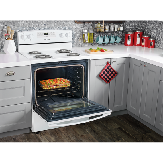 Amana® 30-inch Electric Range with Bake Assist Temps YACR4303MFW