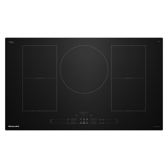 Kitchenaid® 36" Temp Cook™ Induction Cooktop with 5 Cooking Zones KCIT736SBL