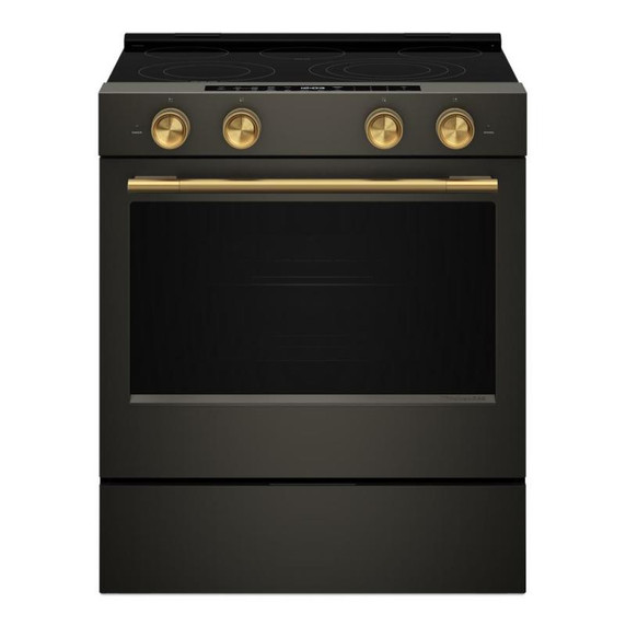 Kitchenaid® 5.3 Cu. Ft. Slide-in Electric Range with Two Even-Heat™ Hyper Elements and Convection Cooking Modes YKSES530SBE