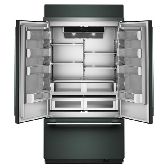 Kitchenaid® 24.2 Cu. Ft. 42" Built-In French Door Bottom Mount Refrigerator with Platinum Interior KBFN542SJP