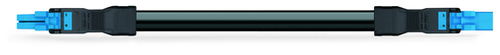 Wago 891-8282/016-301 | pre-assembled interconnecting cable, B2ca, Socket/plug, 2-pole, Cod. I, 3 m