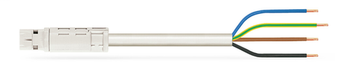 Wago 774-9994/216-802 | pre-assembled connecting cable, Eca, Plug/open-ended, 4-pole, Cod. A, H05Z1Z1-F 4G 1.5 mm2, 8 m