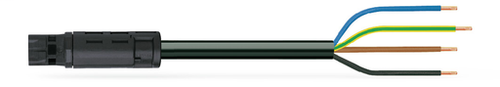 Wago 774-9994/216-201 | pre-assembled connecting cable, Eca, Plug/open-ended, 4-pole, Cod. A, H05Z1Z1-F 4G 1.5 mm2, 2 m