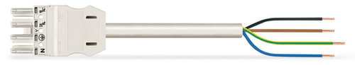 Wago 771-9994/116-602 | pre-assembled connecting cable, Eca, Socket/open-ended, 4-pole, Cod. A, H05Z1Z1-F 4G 1.5 mm2, 6 m