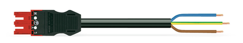 Wago 771-9973/106-701 | pre-assembled connecting cable, Eca, Socket/open-ended, 3-pole, Cod. P, H05VV-F 3G 1.5 mm2, 7 m