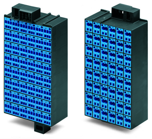 Wago 726-541 | Matrix patchboard, Marking 1-48, Color of modules: blue, Numbering of modules on sides 1 and 2 arranged vertically and horizontally, suitable for Ex i applications, 48-pole