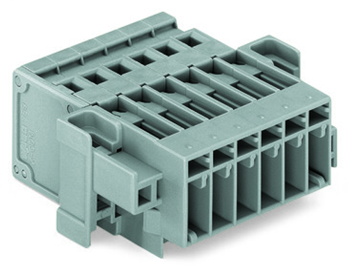 Wago (10 PK) 769-614/004-000 | X-COM X-COM through-panel connector (male), CAGE CLAMP connection, 14-pole, pole spacing 5 mm / 0.197 in, with fixing flanges for parallel or perpendicular mounting