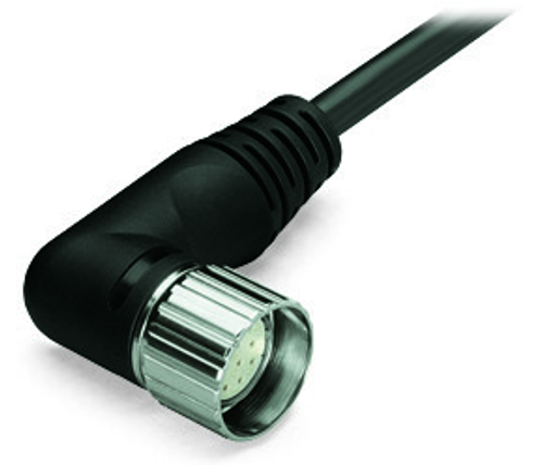 Wago 756-3204/190-100 | Connecting cable, angled, 19-pole, 10 m, fitted on one end (with free end), M23 socket, straight