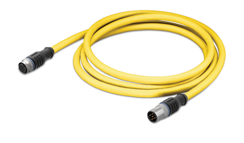 Wago 756-1305/060-050 | System bus cable, straight, 5 m, fitted on both ends, B-coded, M12 socket, straight, M12 plug, straight