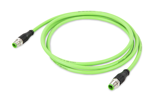 Wago 756-1203/060-100 | ETHERNET/PROFINET cable, straight, 10 m, fitted on both ends, D-coded, M12 plug, straight, M12 plug, straight