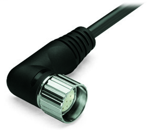 Wago 756-3202/120-100 | Connecting cable, angled, 12-pole, 10 m, fitted on one end (with free end), M23 socket, straight