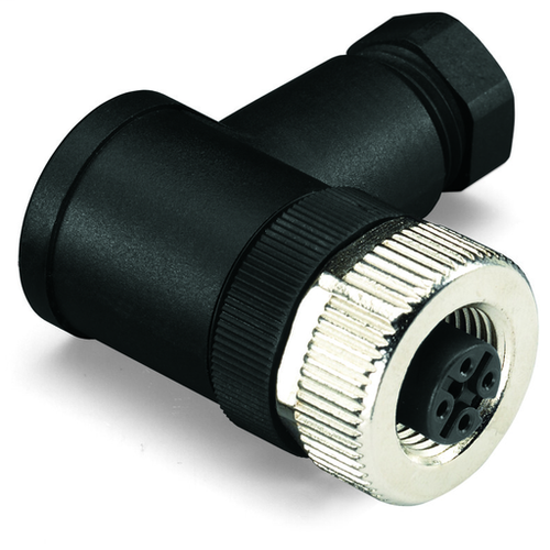 Wago 756-9216/040-000 | Connectors for sensor/actuator cable, 4-pole, M12 socket, angled