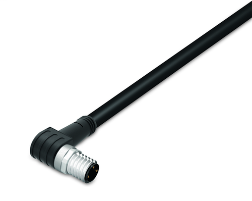 Wago 756-5112/030-100 | Sensor/actuator cable, fitted on one end (with free end), 3-pole, M8 plug, angled, one free cable end, 10 m
