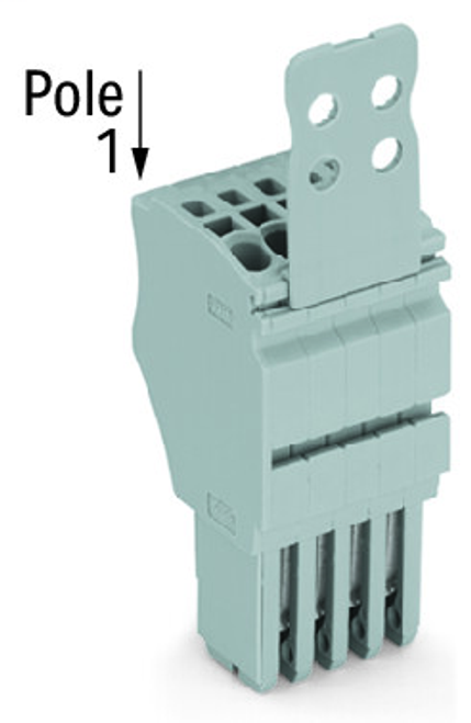 Wago 2020-111/135-000 | X-COM S-Mini 1-conductor female plug, Strain relief plate, 1.5 mm2, 11-pole (20 PK)