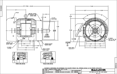 ABB Baldor CECP83774T-5 | 10HP, 1760RPM, 3PH, 60HZ, 215TC, 0748M, TEFC, F