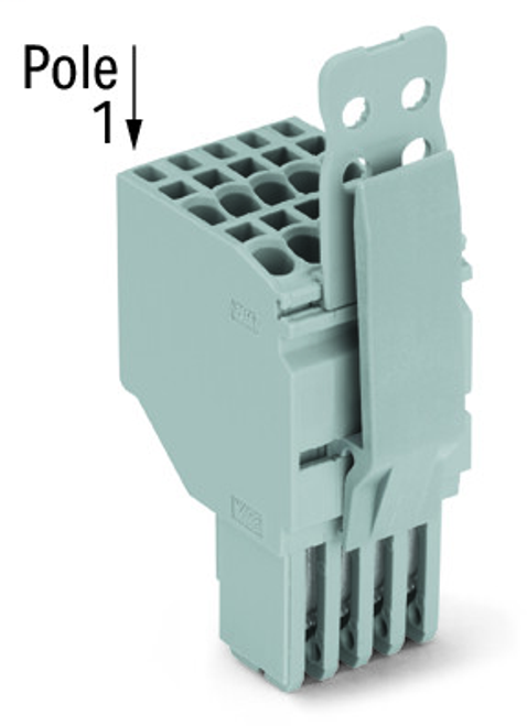 Wago 2020-212/145-000 | X-COM S-Mini2-conductor female connector, Strain relief plate, 1.5 mm, 12-pole