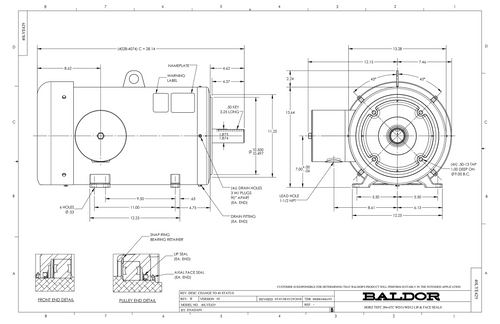 ABB Baldor CFSWDM41903T | 25HP, 1775RPM, 3PH, 60HZ, 284TC, 4068M, TEFC, F