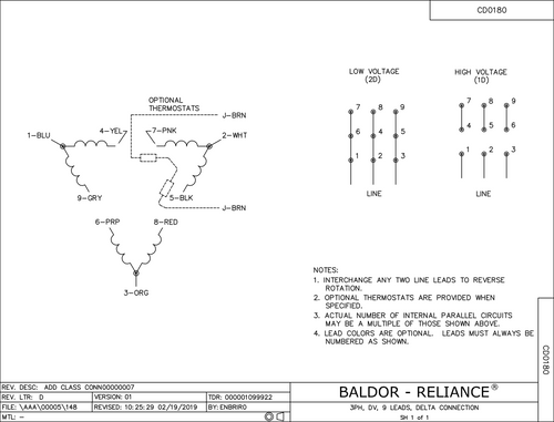 ABB Baldor CM7006-57 | .5HP, 1425RPM, 3PH, 50HZ, 56C, 3420M, XPFC, F1