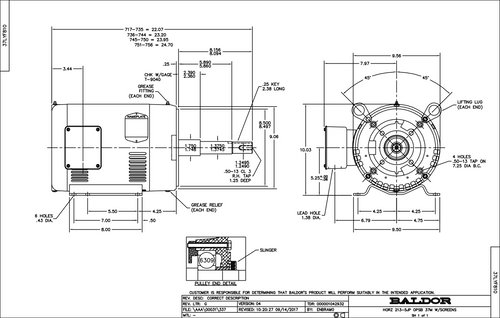 ABB Baldor EJPM3311T | 7.5HP/1760RPM/3PH/OPSB/NEMA 213JP