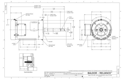 ABB Baldor EJPM3559T | 3HP, 3450RPM, 3PH, 60HZ, 145JP, 3532M, TEFC, F1