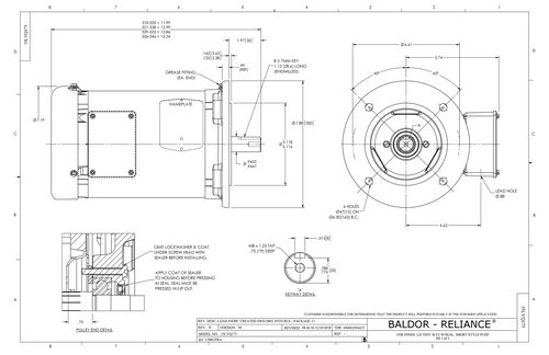 ABB Baldor EMVM3559D | 2.2KW, 3450RPM, 3PH, 60HZ, D90SD, LD, 3532M, TE