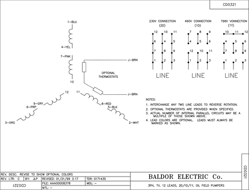 ABB Baldor OF3325T | 25HP, 1120RPM, 3PH, 60HZ, 324T, 4244M, OPSB, F2