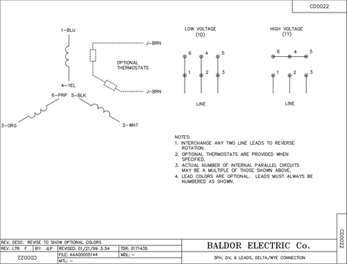 ABB Baldor OF3330T | 30HP, 1120RPM, 3PH, 60HZ, 326T, 4248M, OPSB, F2
