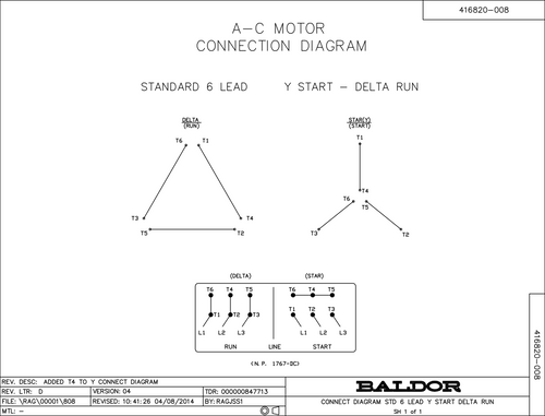 ABB Baldor P40G302 | 75HP, 1185RPM, 3PH, 60HZ, 405T, A40064M, DP, F1