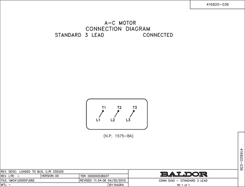 ABB Baldor P40G381 | 40HP, 1190RPM, 3PH, 60HZ, 404U, A40052M, TEFC