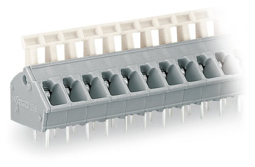 Wago  (100 PK) 256-402 | PCB terminal block, push-button, 2.5 mm, Pin spacing 5/5.08 mm, 2-pole, CAGE CLA