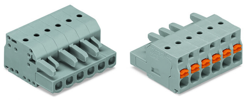 Wago  (25 PK) 2231-114/026-000 | 1-conductor female plug, Push-button, 2.5 mm2, Pin spacing 5 mm, 14-pole