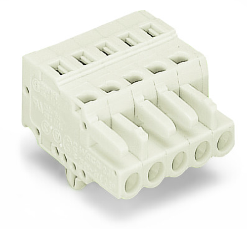 Wago  (50 PK) 721-108/008-000 | 1-conductor female plug, 100% protected against mismating, Snap-in mounti