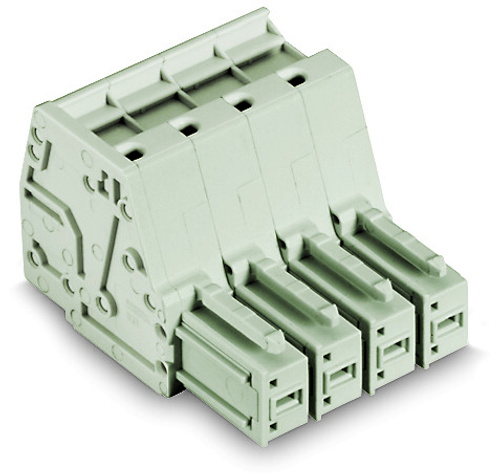 Wago  (24 PK) 831-3105 | 1-conductor female plug, 100% protected against mismating, 10 mm, Pin spacing 7.