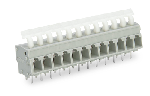 Wago  (100 PK) 257-452 | PCB terminal block, Push-button, 2.5 mm, Pin spacing 5/5.08 mm, 2-pole, CAGE CLA