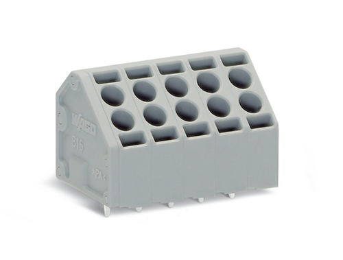 Wago  (56 PK) 816-106 | 2-conductor PCB terminal block, 1.5 mm, Pin spacing 5 mm, 6-pole, Push-in CAGE CL