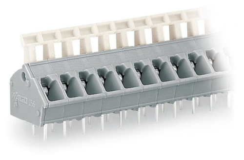 Wago  (25 PK) 256-408 | PCB terminal block, push-button, 2.5 mm, Pin spacing 5/5.08 mm, 8-pole, CAGE CLAM