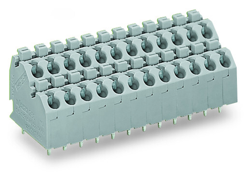 Wago  (9 PK) 250-716 | Double-deck PCB terminal block, Push-button, 1.5 mm, Pin spacing 5 mm, 2 x 16-pole