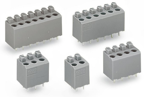 Wago  (60 PK) 735-304 | PCB terminal block, Push-button, 1.5 mm, Pin spacing 5 mm, 4-pole, PUSH WIRE