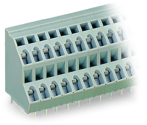 Wago  (42 PK) 736-208 | Double-deck PCB terminal block, 2.5 mm, Pin spacing 5 mm, 2 x 8-pole, CAGE CLAMP