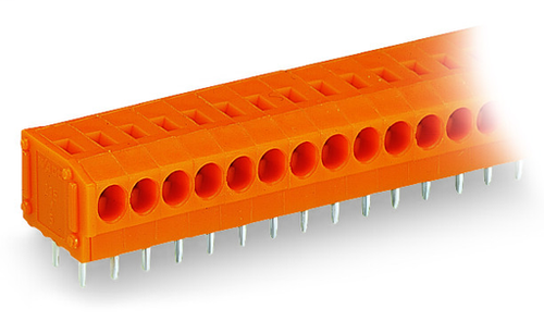 Wago  (40 PK) 235-110/330-000 | PCB terminal block, 1.5 mm, Pin spacing 3.81 mm, 10-pole, PUSH WIRE