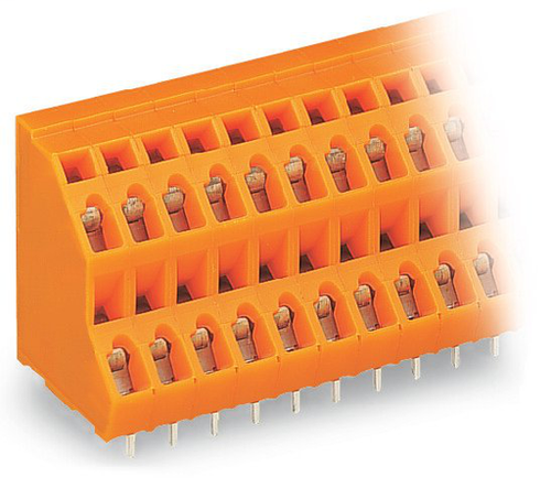 Wago  (84 PK) 736-304 | Double-deck PCB terminal block, 2.5 mm, Pin spacing 5.08 mm, 2 x 4-pole, CAGE CLA